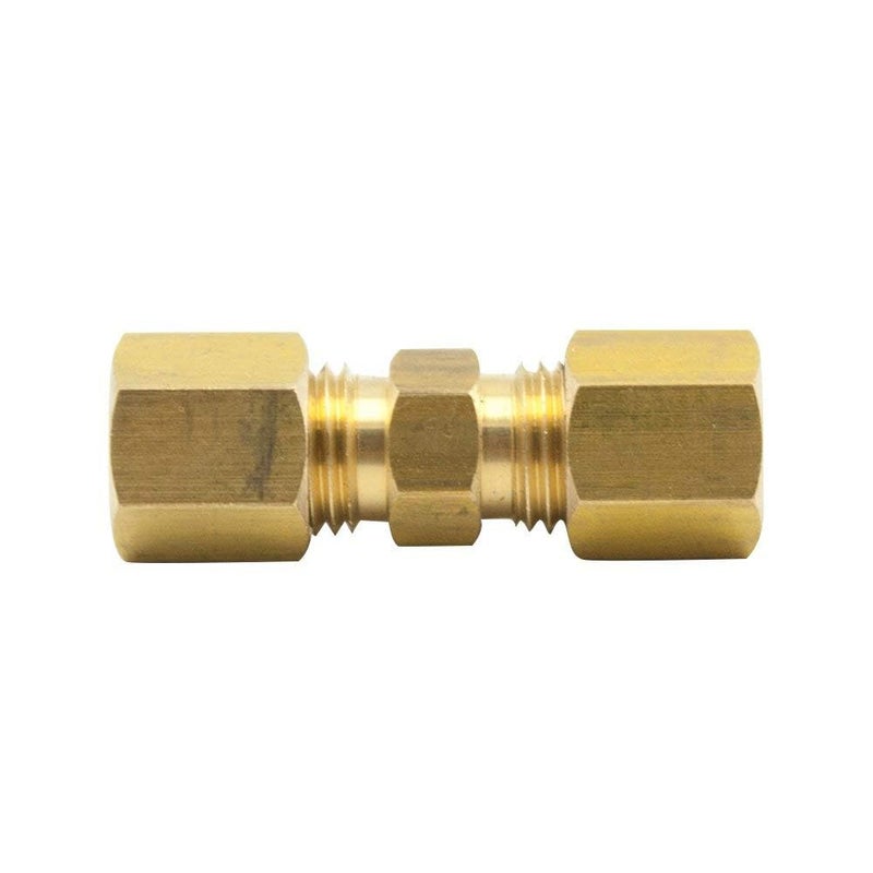 Legines Brass Compression Tube Fitting, Union, 5/16" OD x 5/16" OD, Pack of 2 - Image 3